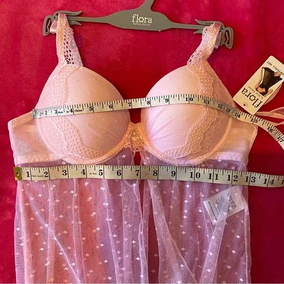 Flora Barbie Pink 2 Piece Baby Doll Set Size Medium - Picture 13 of 16